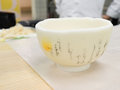 和菓子の素材で抹茶碗をつくっていました！